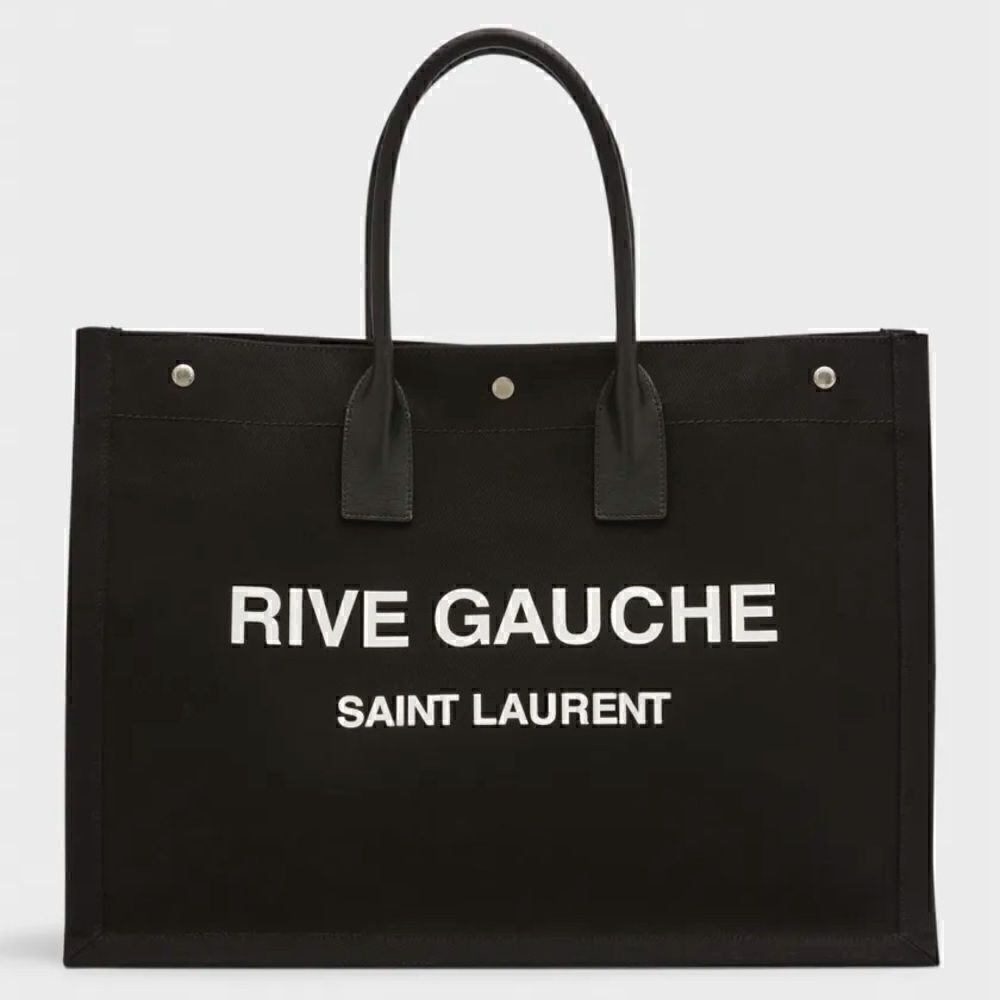Saint Laurent Rive Gauche black and white tote bag purse brand new never used! - Picture 8 of 16